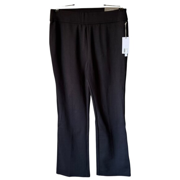 Soft Surroundings Perfect Ponte Bootcut Pant Sz M Black Comfort Stretch Pull On - Picture 1 of 14